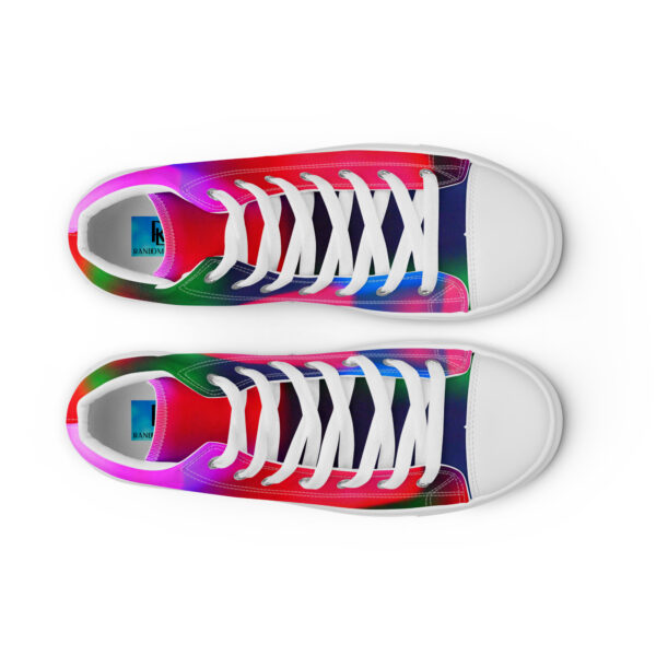 Women's High Top Canvas Shoes Colorful Convergence