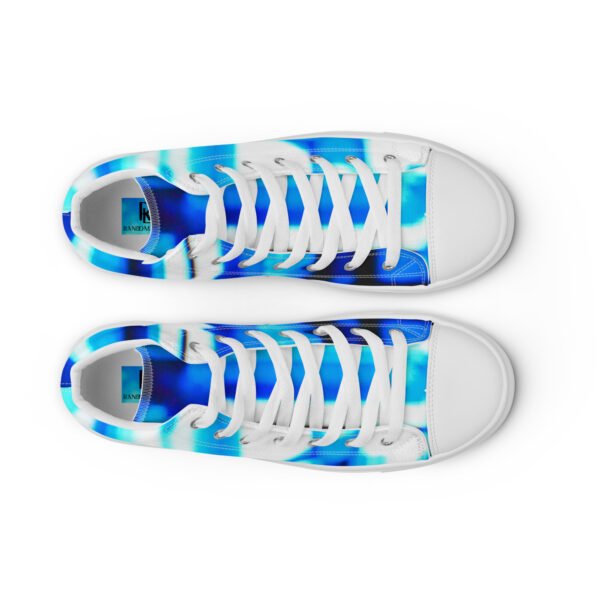 Women’s High Top Canvas Shoes Electric Blue Pulse