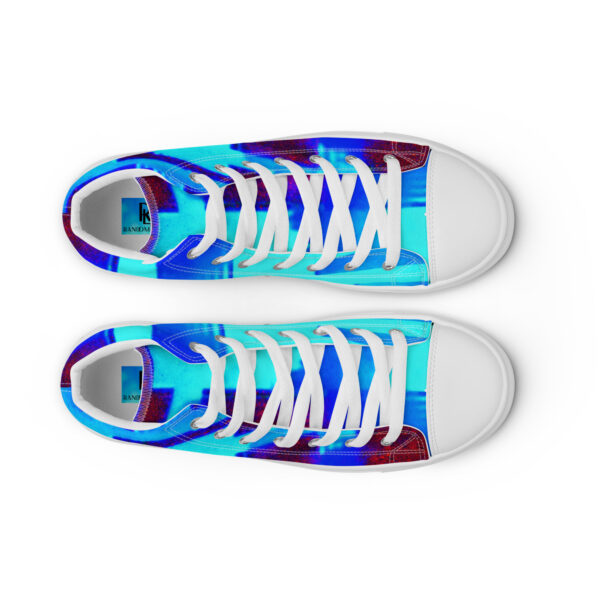 Women’s High Top Canvas Shoes Blue Raspberry by Randoma Lux