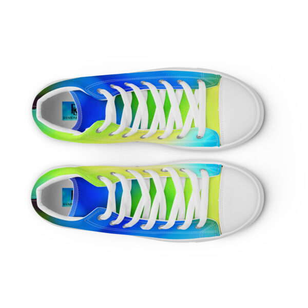 Women’s High Top Canvas Shoes Lemon Lime Skyburst