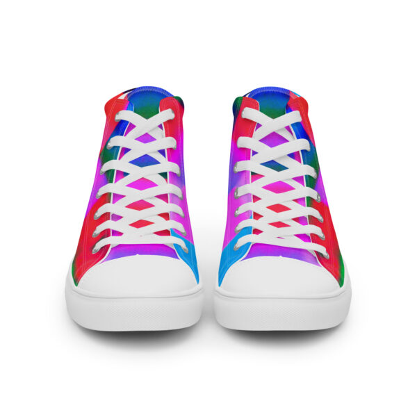 Women's High Top Canvas Shoes Neon Romance by Randoma Lux