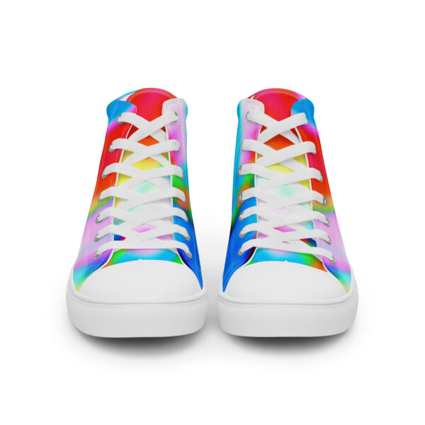 Women's High Top Canvas Shoes Lucid Rainbow by Randoma Lux