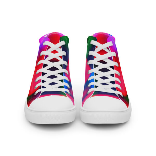 Women's High Top Canvas Shoes Colorful Convergence