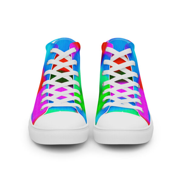 Women's High Top Canvas Shoes Color Technique by Randoma Lux