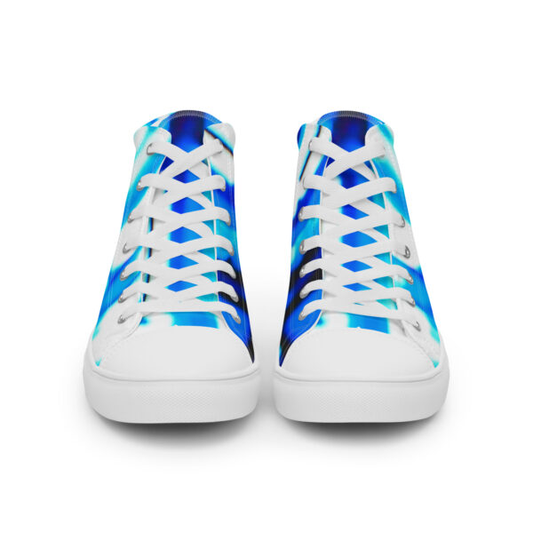 Women’s High Top Canvas Shoes Electric Blue Pulse