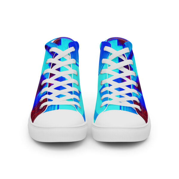 Women’s High Top Canvas Shoes Blue Raspberry by Randoma Lux