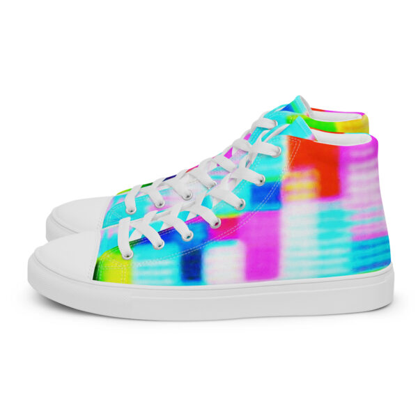 Women's High Top Canvas Shoes Shimmering Matrix by Randoma Lux