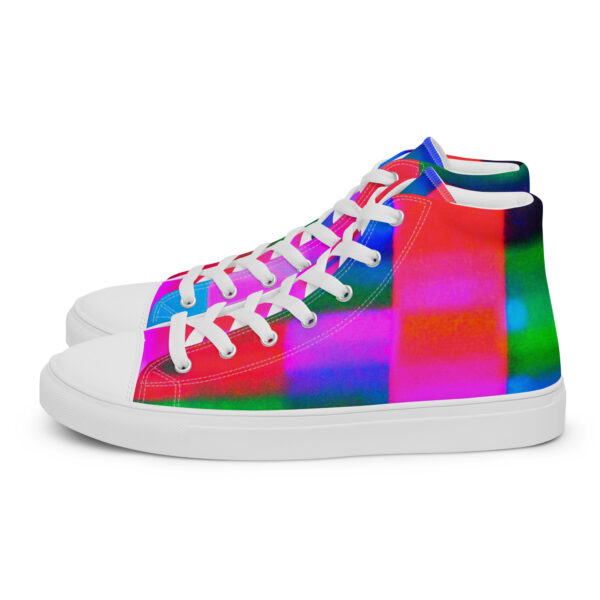 Women's High Top Canvas Shoes Neon Romance by Randoma Lux