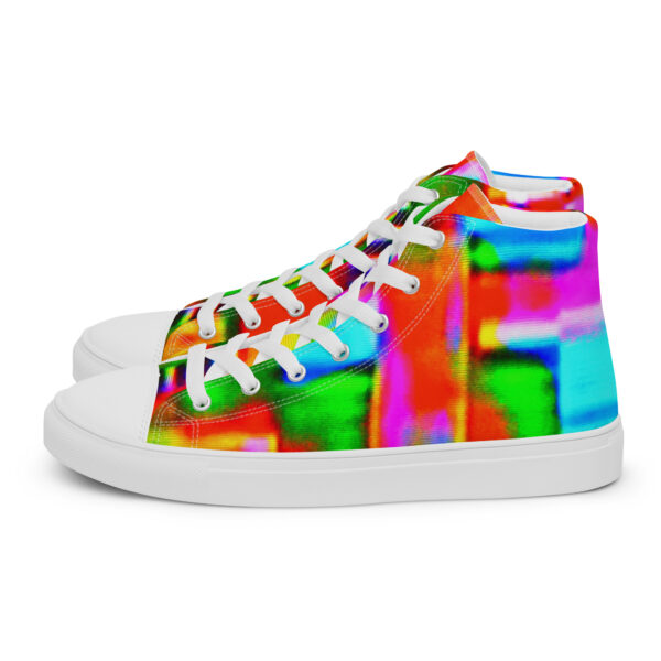 Women's High Top Canvas Shoes Digital Graffiti by Randoma Lux