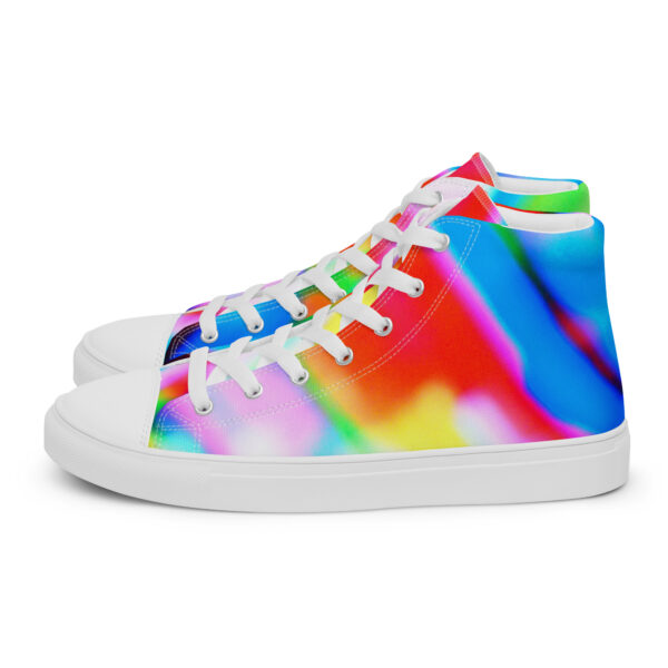 Women's High Top Canvas Shoes Lucid Rainbow by Randoma Lux