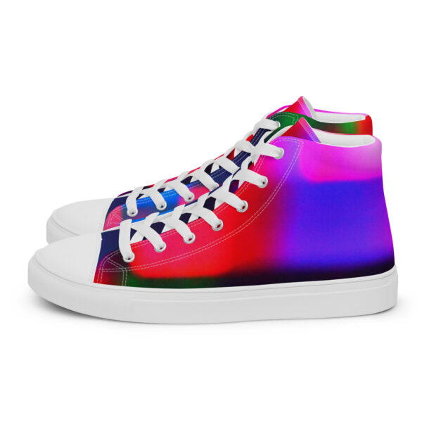 Women's High Top Canvas Shoes Colorful Convergence