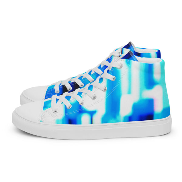 Women’s High Top Canvas Shoes Electric Blue Pulse