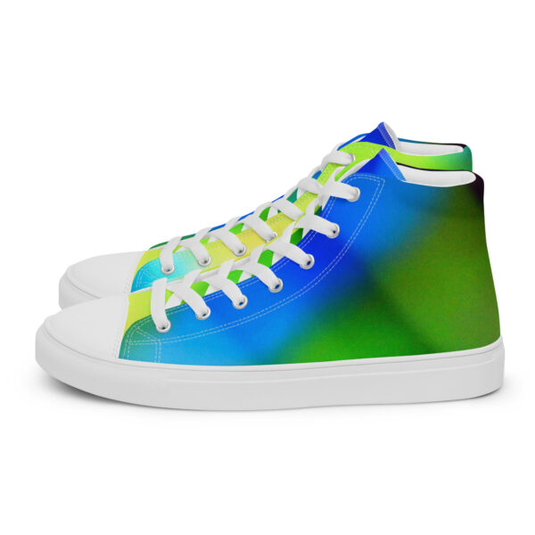 Women’s High Top Canvas Shoes Lemon Lime Skyburst