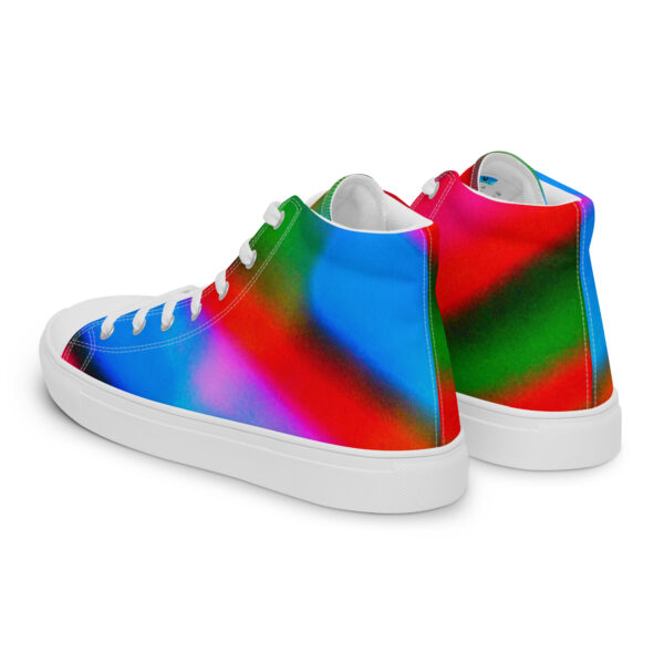 Women's High Top Canvas Shoes Banded Blur by Randoma Lux