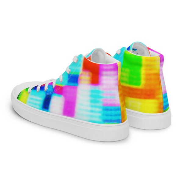 Women's High Top Canvas Shoes Shimmering Matrix by Randoma Lux