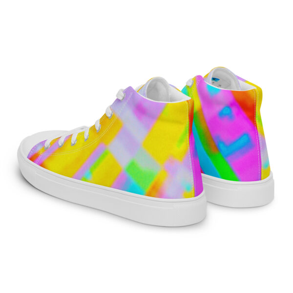 Women's High Top Canvas Shoes Citrine Stripes