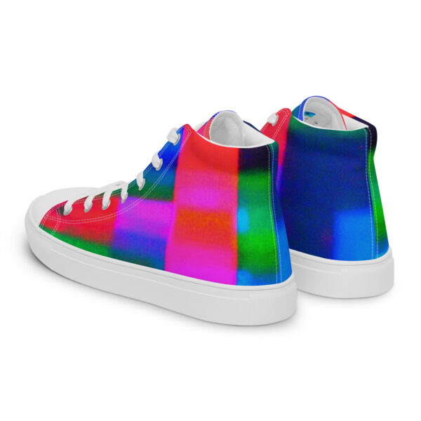 Women's High Top Canvas Shoes Neon Romance by Randoma Lux