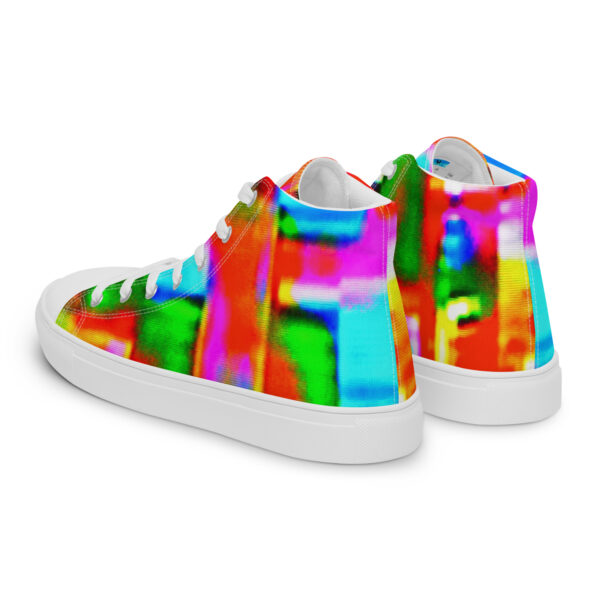 Women's High Top Canvas Shoes Digital Graffiti by Randoma Lux