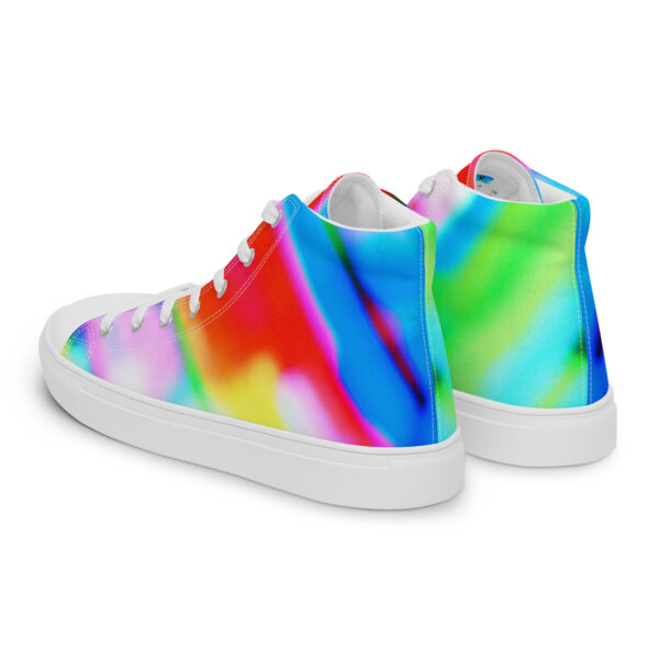 Women's High Top Canvas Shoes Lucid Rainbow by Randoma Lux