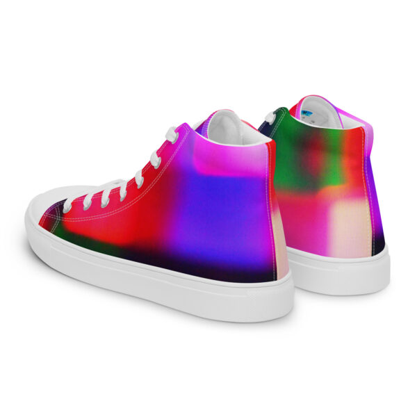 Women's High Top Canvas Shoes Colorful Convergence