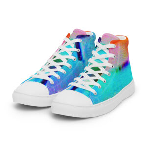 Women's High Top Canvas Shoes Drunk Sunset by Randoma Lux