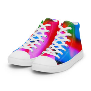 Women's High Top Canvas Shoes Banded Blur by Randoma Lux