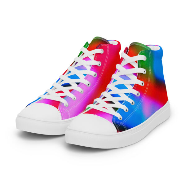 Women's High Top Canvas Shoes Banded Blur by Randoma Lux