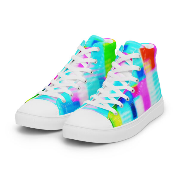 Women's High Top Canvas Shoes Shimmering Matrix by Randoma Lux