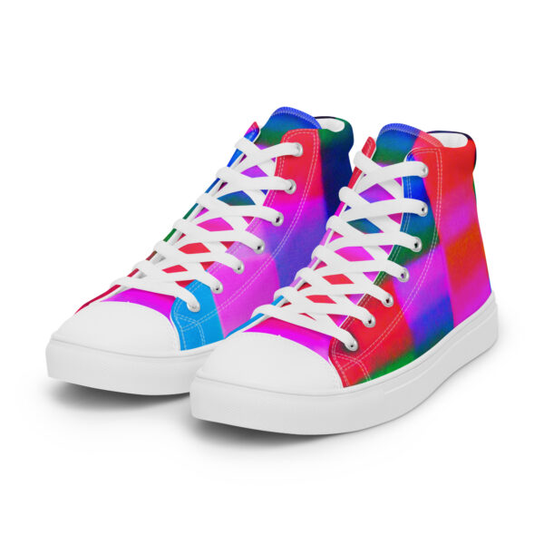 Women's High Top Canvas Shoes Neon Romance by Randoma Lux