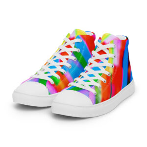 Women's High Top Canvas Shoes Color Cascade by Randoma Lux