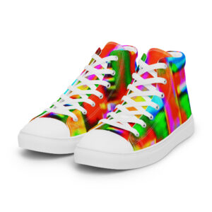 Women's High Top Canvas Shoes Digital Graffiti by Randoma Lux