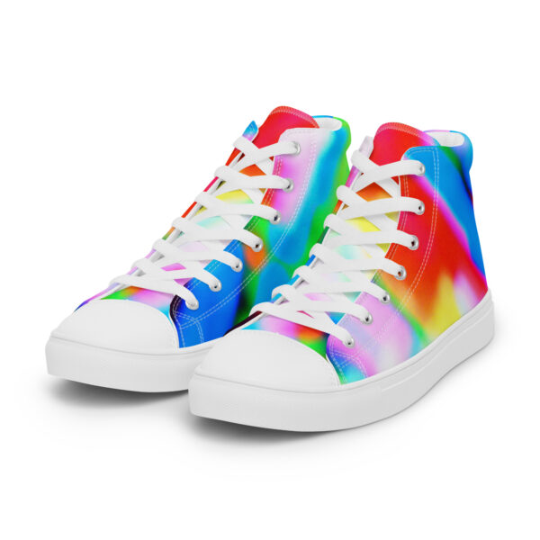 Women's High Top Canvas Shoes Lucid Rainbow by Randoma Lux