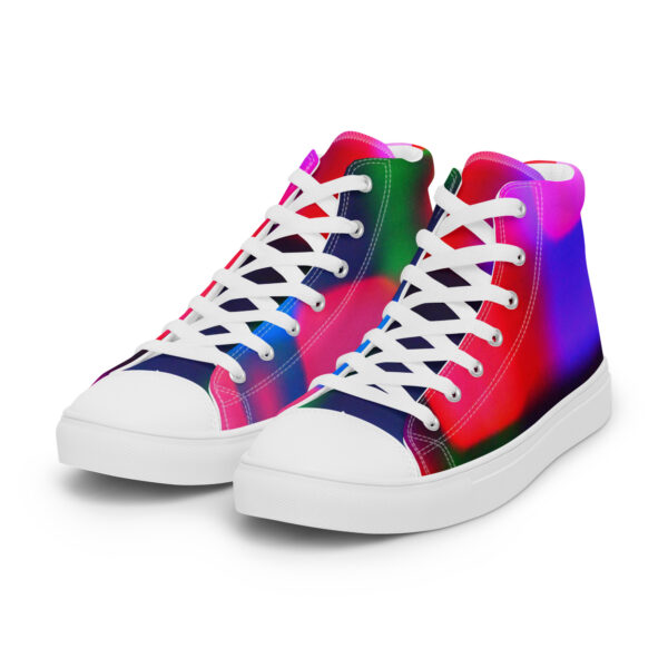 Women's High Top Canvas Shoes Colorful Convergence