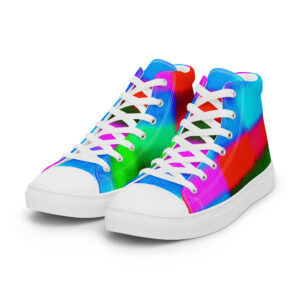 Women's High Top Canvas Shoes Color Technique by Randoma Lux