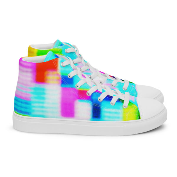 Women's High Top Canvas Shoes Shimmering Matrix by Randoma Lux