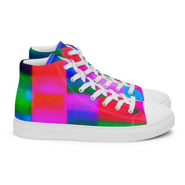 Women's High Top Canvas Shoes Neon Romance by Randoma Lux