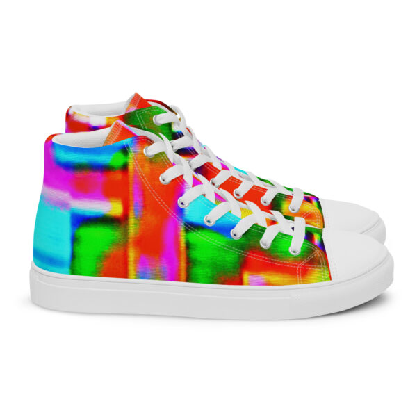 Women's High Top Canvas Shoes Digital Graffiti by Randoma Lux