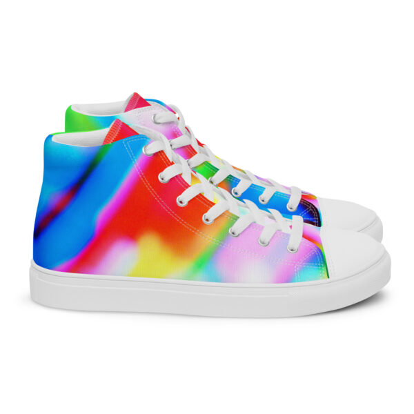 Women's High Top Canvas Shoes Lucid Rainbow by Randoma Lux