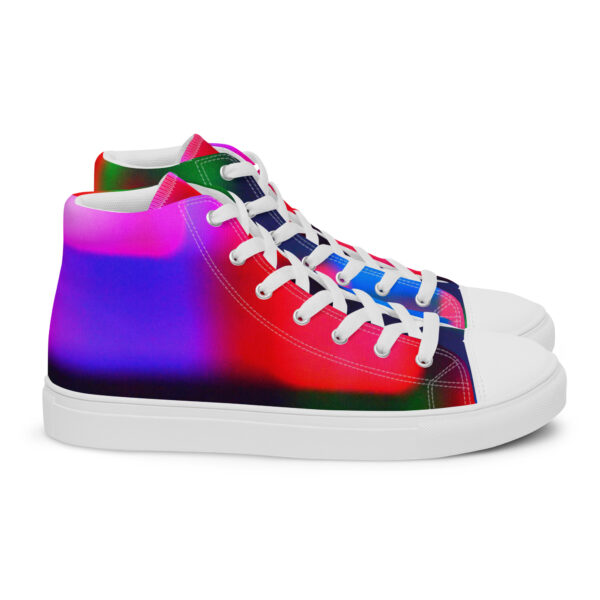 Women's High Top Canvas Shoes Colorful Convergence