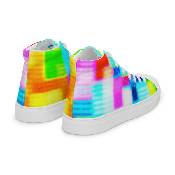 Women's High Top Canvas Shoes Shimmering Matrix by Randoma Lux