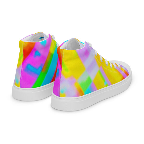 Women's High Top Canvas Shoes Citrine Stripes