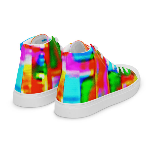 Women's High Top Canvas Shoes Digital Graffiti by Randoma Lux