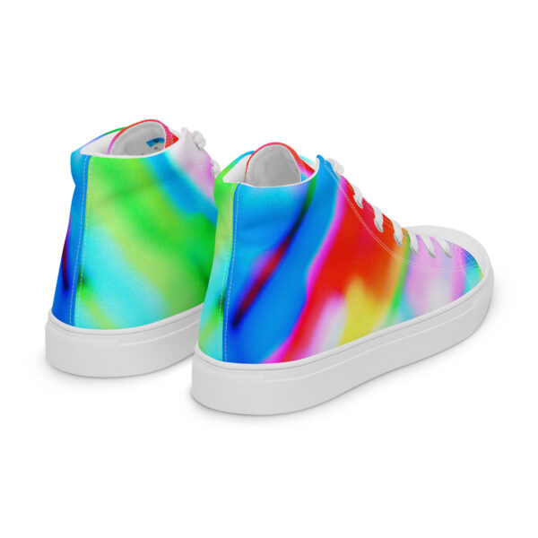 Women's High Top Canvas Shoes Lucid Rainbow by Randoma Lux