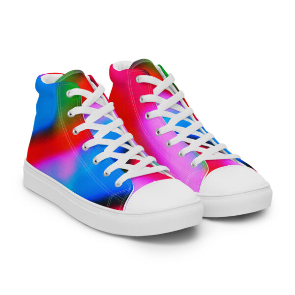 Women's High Top Canvas Shoes Banded Blur by Randoma Lux