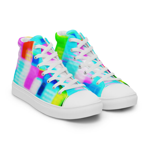 Women's High Top Canvas Shoes Shimmering Matrix by Randoma Lux