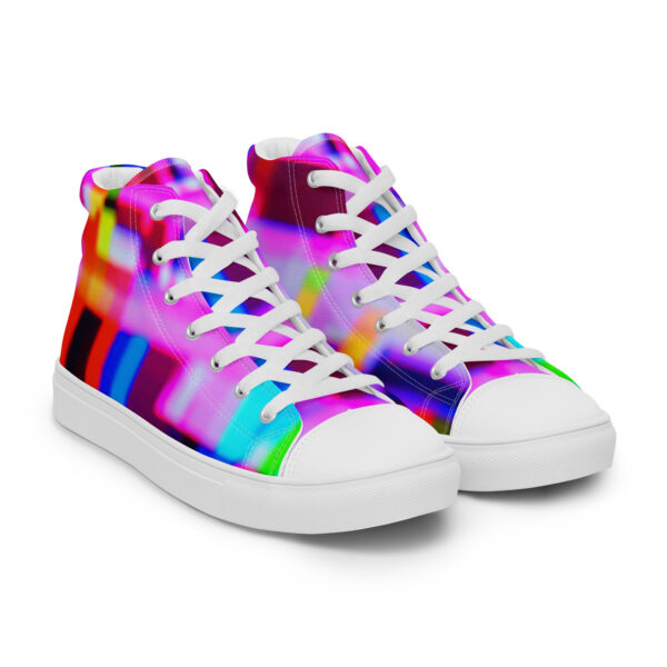 Women's High Top Canvas Shoes Sparkling Circuit by Randoma Lux