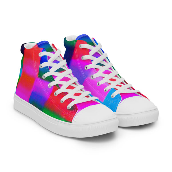 Women's High Top Canvas Shoes Neon Romance by Randoma Lux