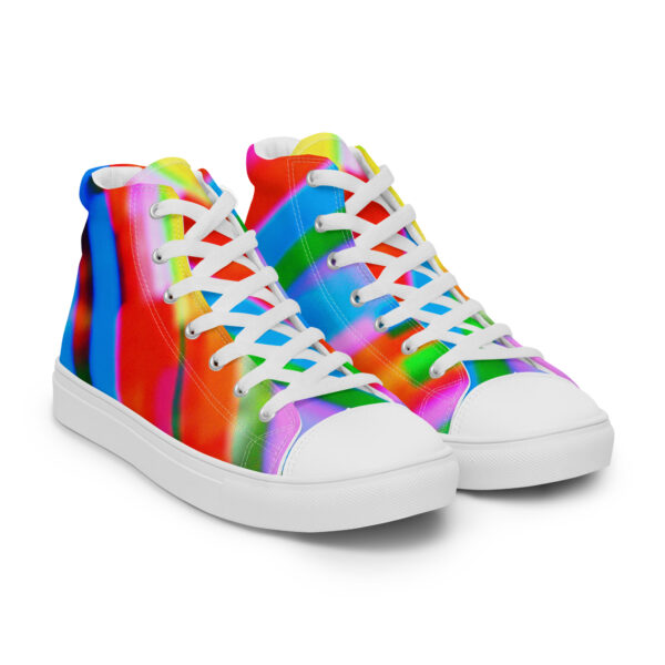 Women's High Top Canvas Shoes Color Cascade by Randoma Lux