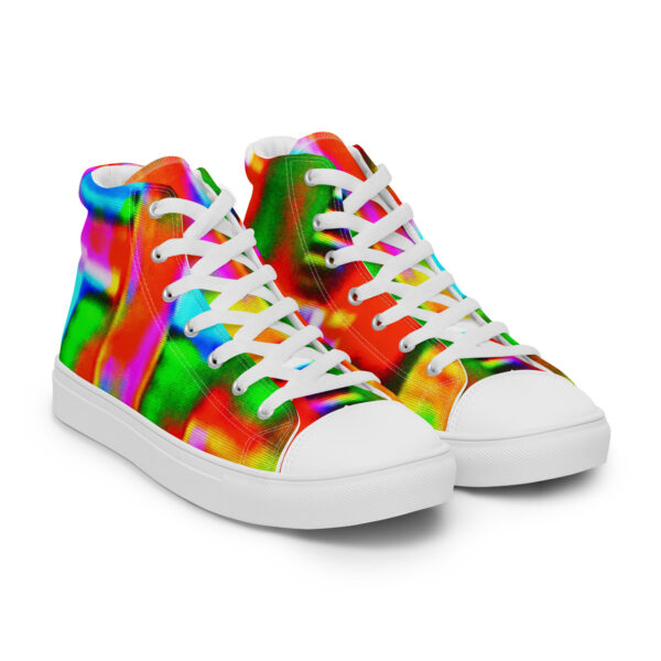 Women's High Top Canvas Shoes Digital Graffiti by Randoma Lux