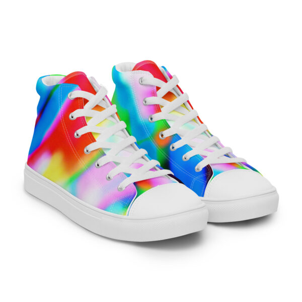 Women's High Top Canvas Shoes Lucid Rainbow by Randoma Lux